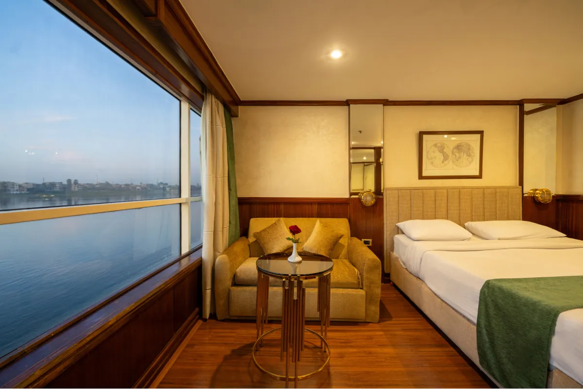 Cabin aboard the Magic II Nile Cruise Nile cruise